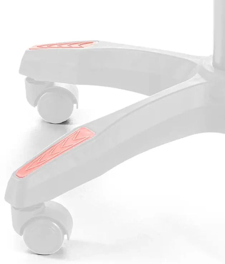 Gordon Trade, fotel gamingowy z podnóżkiem, regulowany, poduszka masująca, różowy-biały