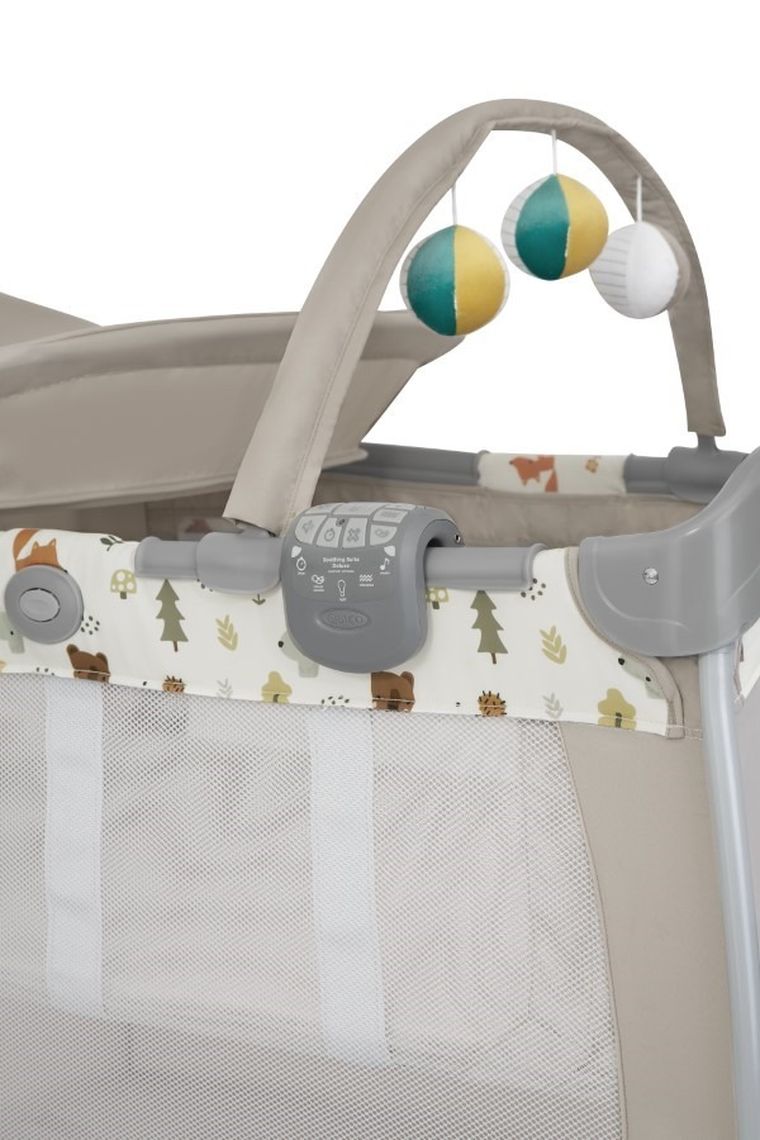 Graco, Contour Electra, łóżeczko niemowlęce z funkcją wibracji, Nature Trail