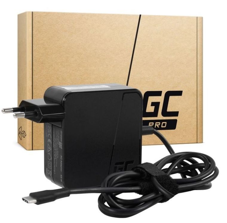 Green Cell, zasilacz, USB-C, 65W, 5V-9V-12V-15V/3A, 20V/3.25A Power Delivery
