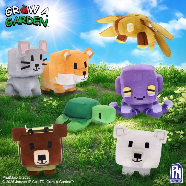 Grow a Garden, maskotka niespodzianka z kodem Roblox, 20 cm, 1 szt.