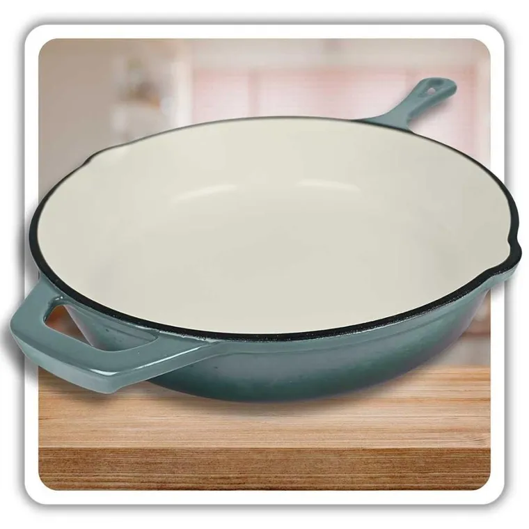 Hage, emaliowana patelnia, żeliwna, sea salt, 26 cm
