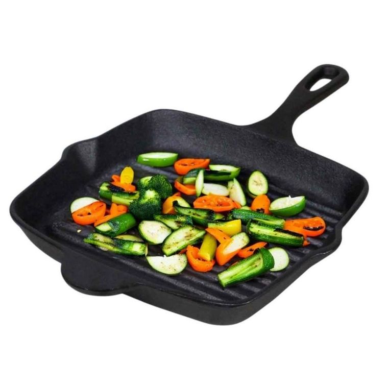 Hage, patelnia żeliwna, grillowa, na indukcję, 26 cm