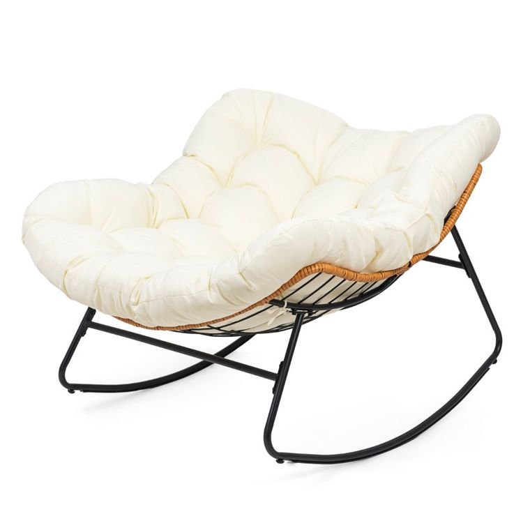 HaloFuture, bujany fotel, kokon skandynawski, XL, beżowy