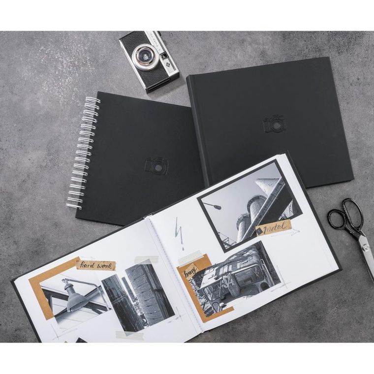 Hama, album do zdjęć, sings twarda oprawa, książkowy, 28-24 na 50 zdjęć, czarny