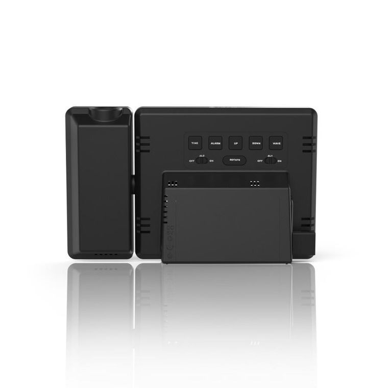 Hama, budzik z projekcją czasu, plus charge, czarny