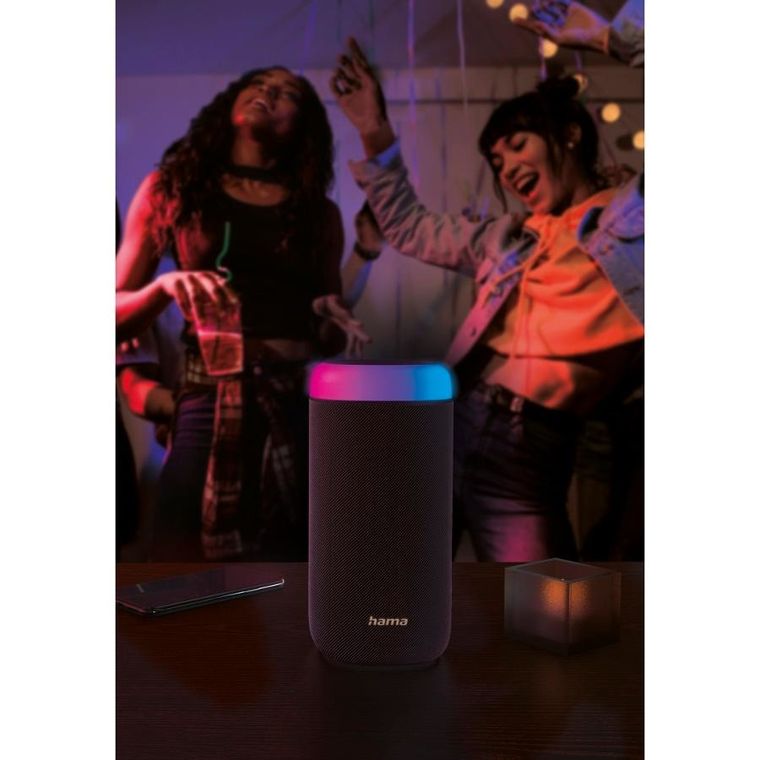 Hama, głośnik mobilny bluetooth, shine 20, czarny