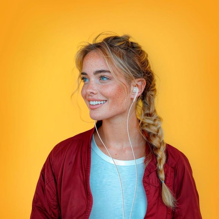 Hama, Glow II, słuchawki douszne, z mikrofonem, białe