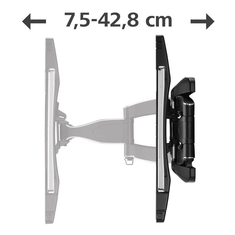 Hama, Vesa, uchwyt do telewizora, fullmotion premium, 80-40 cm