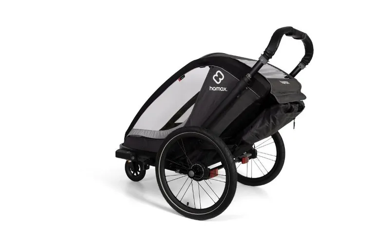 Hamax, Cocoon One, przyczepka rowerowa, grey/black