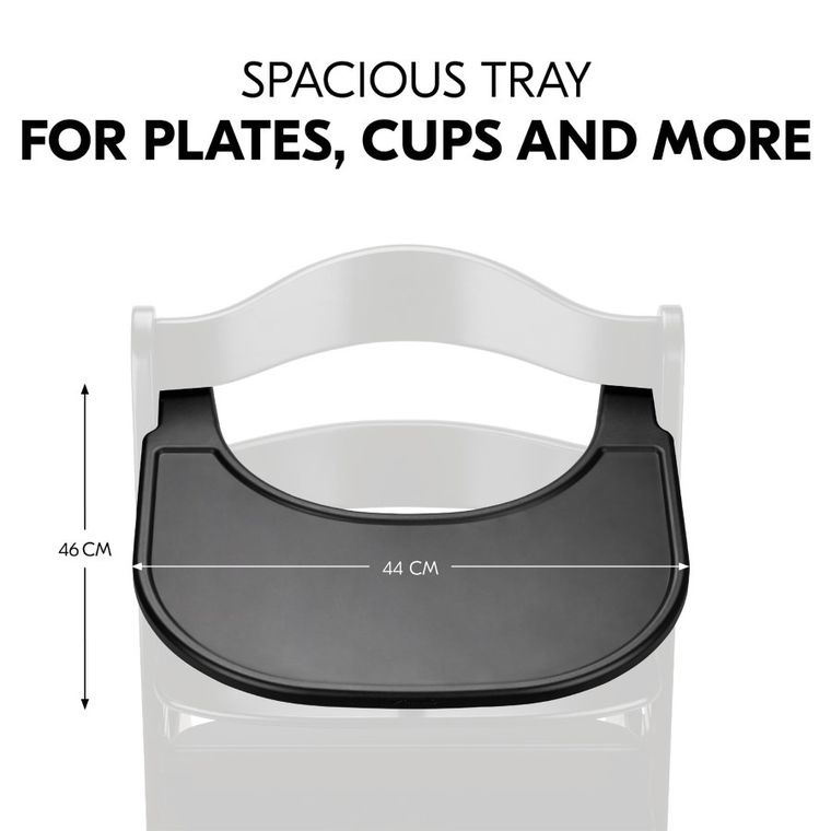 Hauck, Alpha, Click Tray, tacka, Black