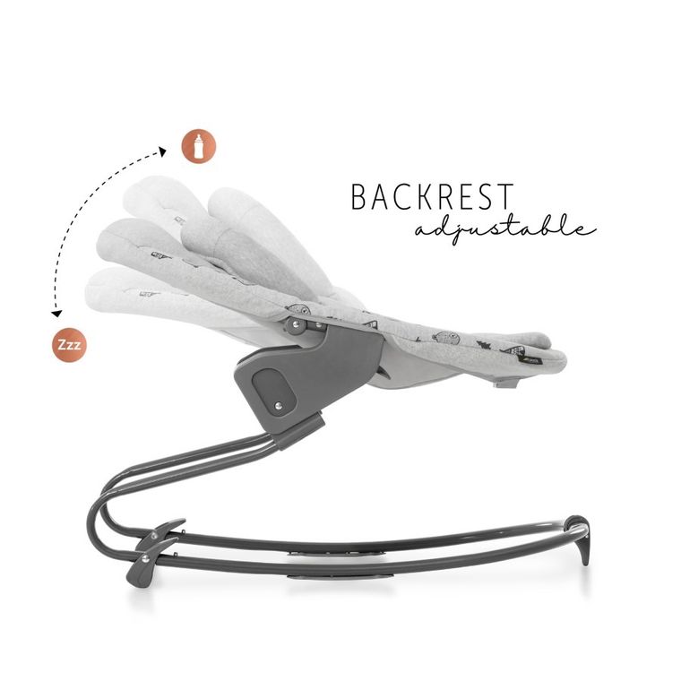 Hauck, Alpha Premium, leżaczek, Grey