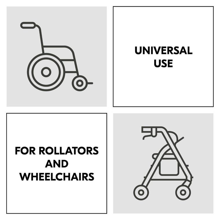 Hauck, haczyki do wózka, Grey