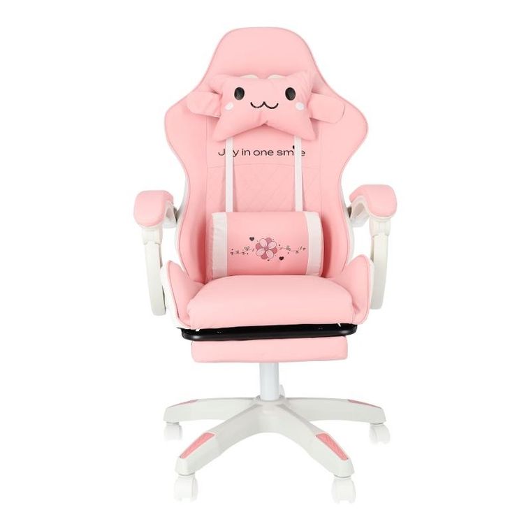 Hedo, fotel gamingowy, obrotowy, różowy