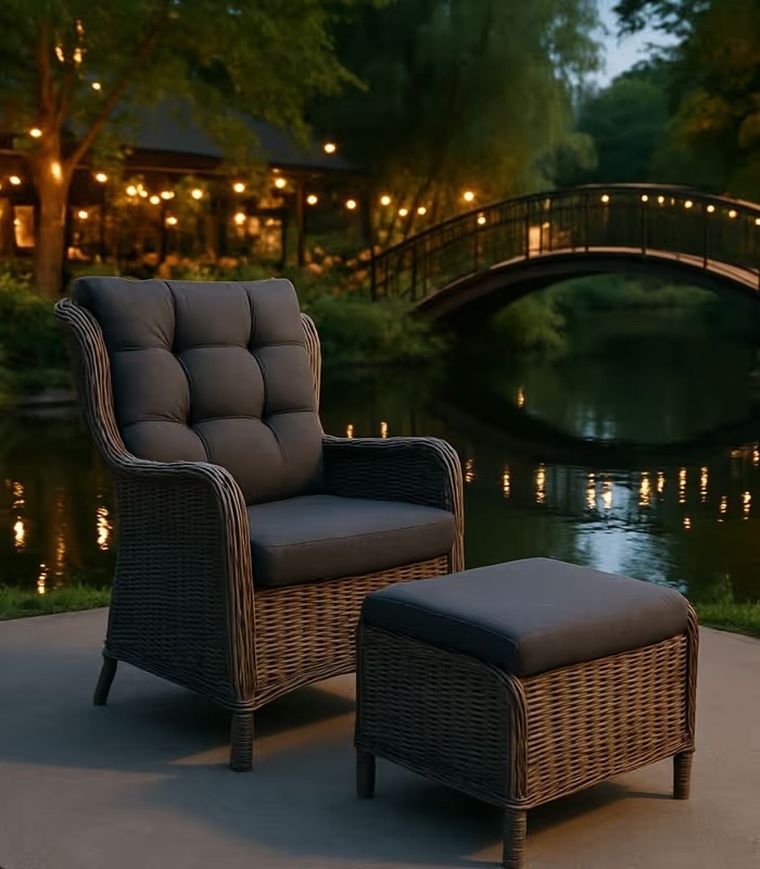 Hedo, Sonata, fotel tarasowy, wypoczynkowy, szary