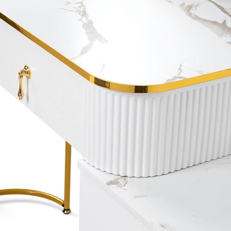 Hedo, Verdiro, toaletka kosmetyczna z lustrem LED, biała