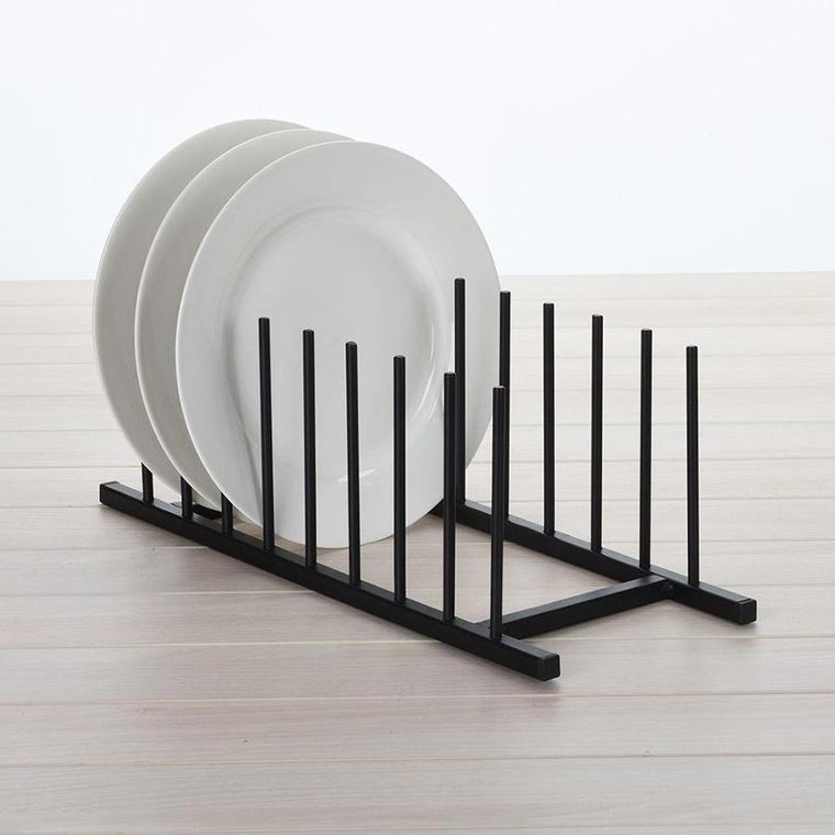 Home Styling Collection, organizer stojak, metalowy czarny loft, 34,5-12,5 cm