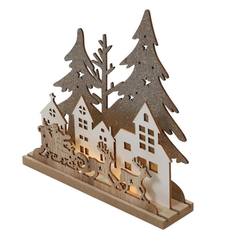 Home Styling Collection, świąteczna lampa stołowa, LED, 20 cm