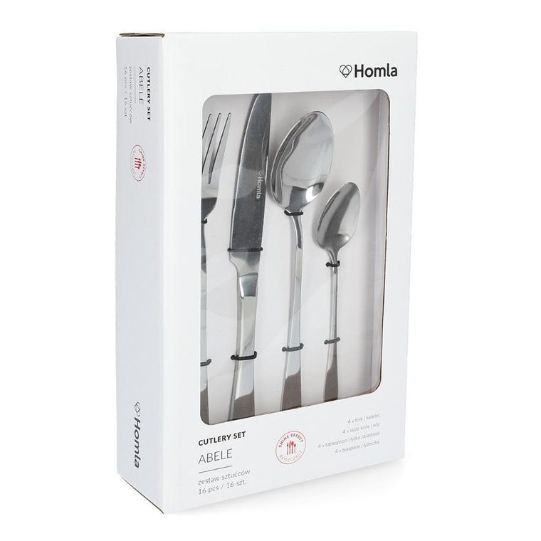 Homla, Abele, sztućce, srebrne, 16 szt.