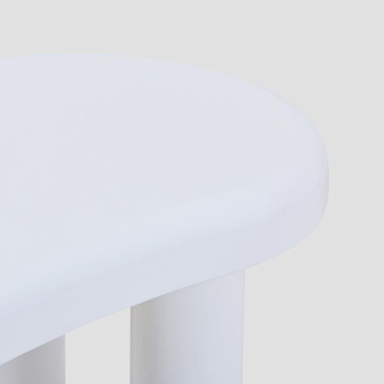 Homla, Alto, stolik kawowy, lakierowany, biały, 100-60-45 cm