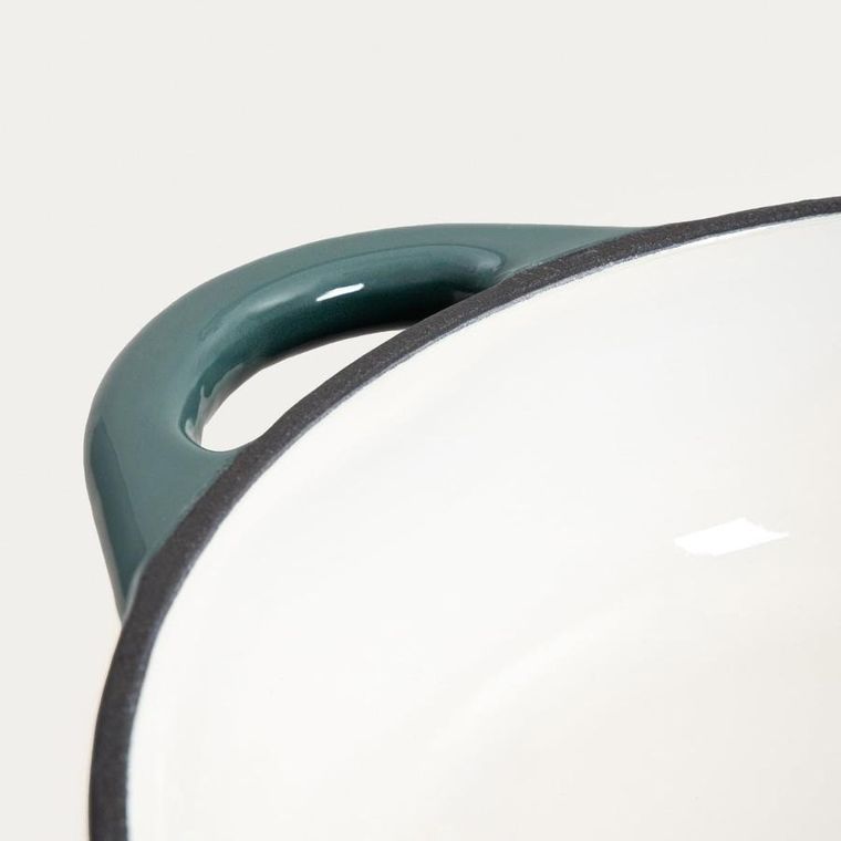 Homla, Andreas, garnek żeliwny, zielony płaski ombre, 28 cm, 2,5l