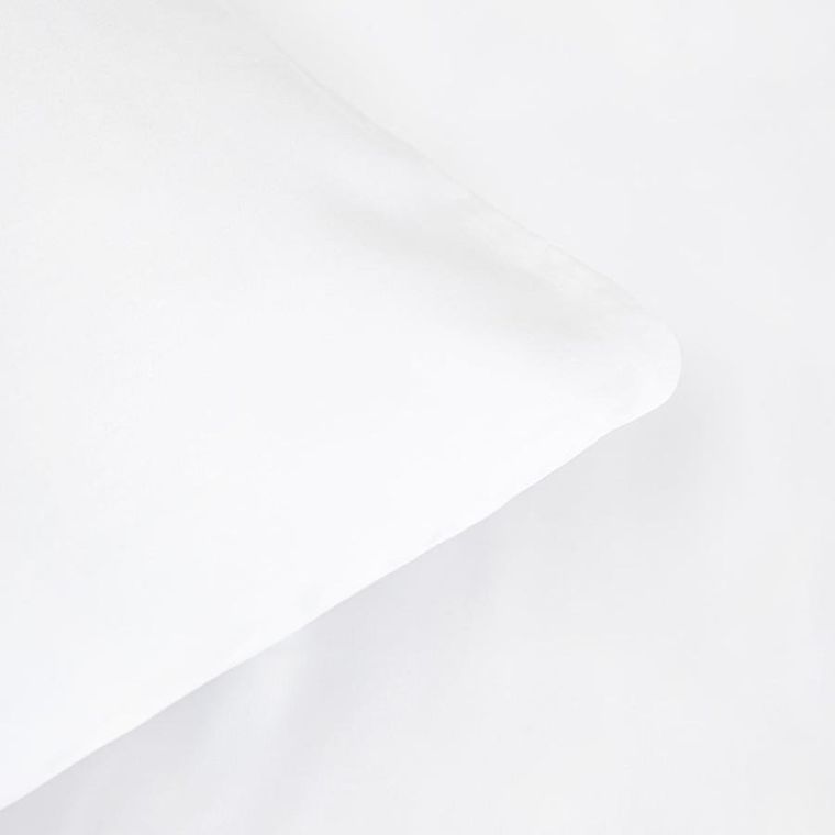 Homla, Bamsa, pościel, gładka z satyny bambusowej biała, 160-200 cm