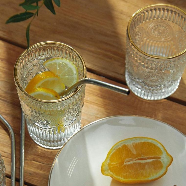 Homla, Barrel, Szklanka wysoka ze złotą krawędzią 0,35 L