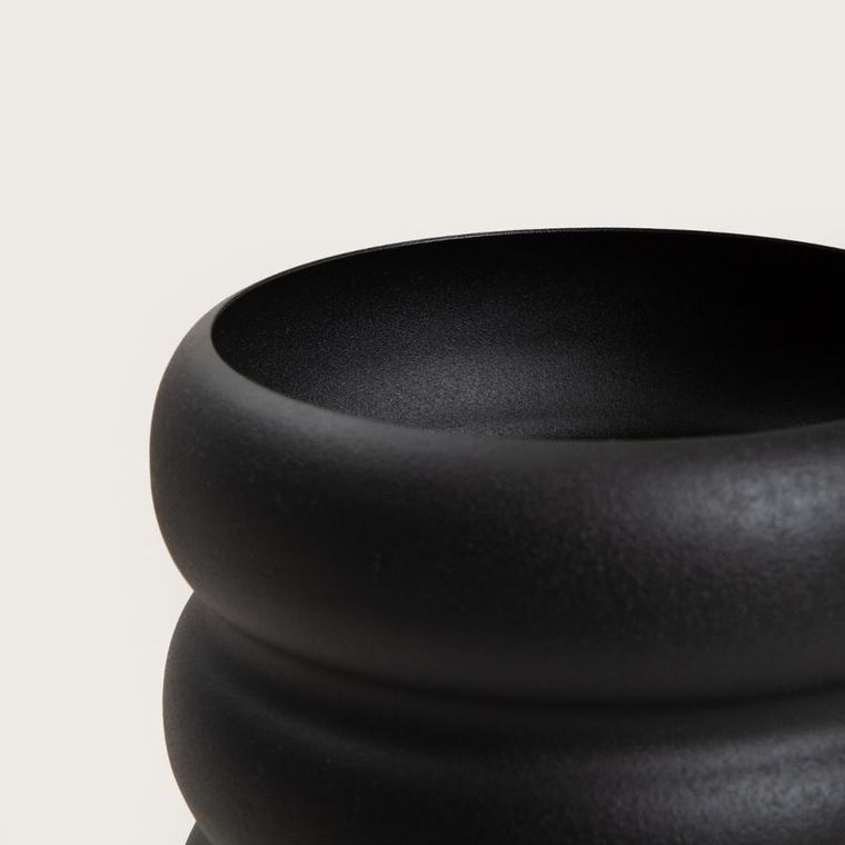 Homla, Buuble, kwietnik na nóżkach, czarny, 16-28,5 cm