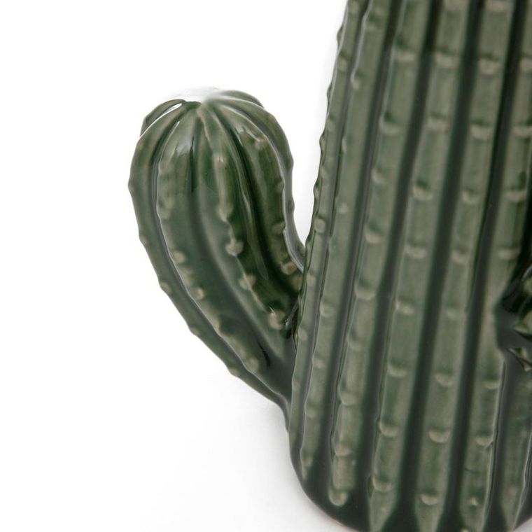 Homla, Cactus, dekoracja stojąca kaktus ceramiczny, 14-6-16 cm