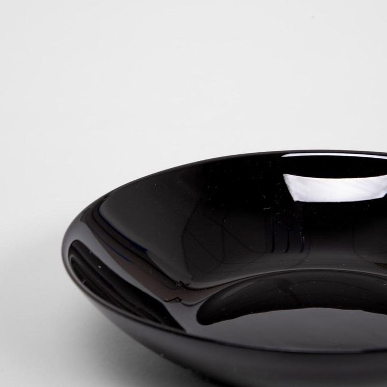 Homla, Capri, zestaw obiadowy, czarny, 18 elementów