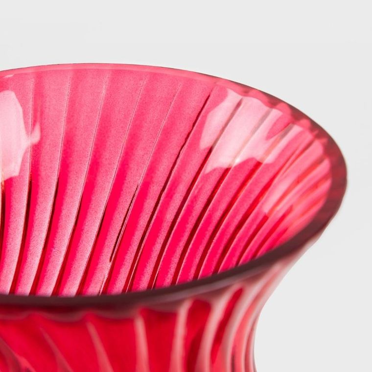 Homla, Cherish Love, wazon, szklany czerwony, 11,5-20 cm