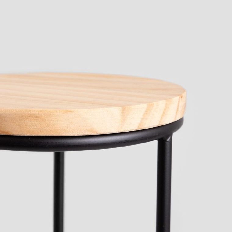 Homla, Ddedoni, kwietnik, metalowy, okrągły, czarny, 20-53,5 cm