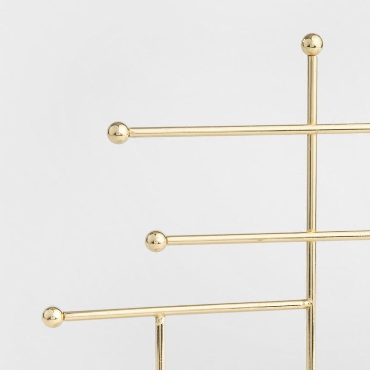 Homla, Dita, ekspozytor na biżuterię, złoty, 20-15-30 cm