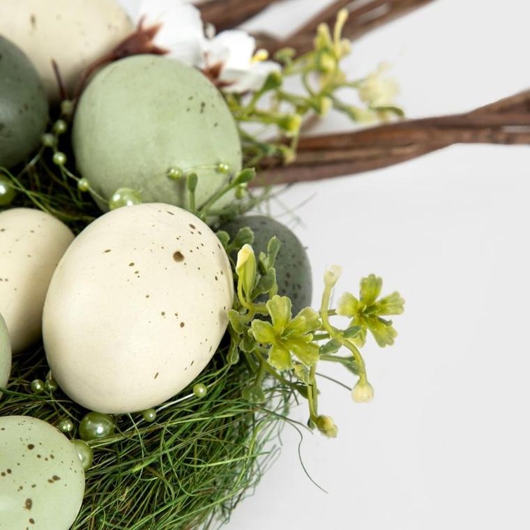 Homla, Easter Joy, stroik wielkanocny z jajkami i uszami, 40-23-8 cm, 725616