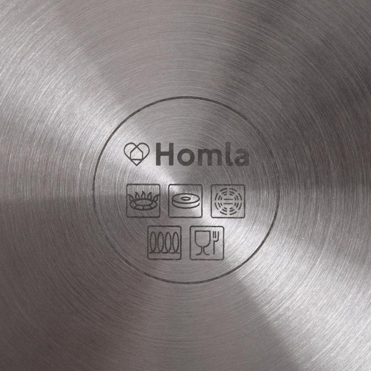 Homla, Eataly, zestaw garnków, ze stali nierdzewnej, 6 elementów