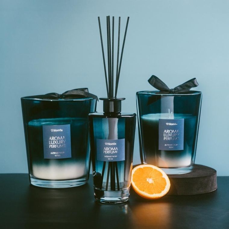 Homla, Ember, świeca zapachowa, Intense Noir, 1175g