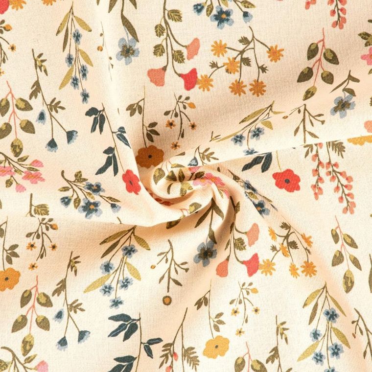 Homla, Farin, zestaw ścierek kuchennych w kwiatki + waffel, 45-65 cm, 2 szt.