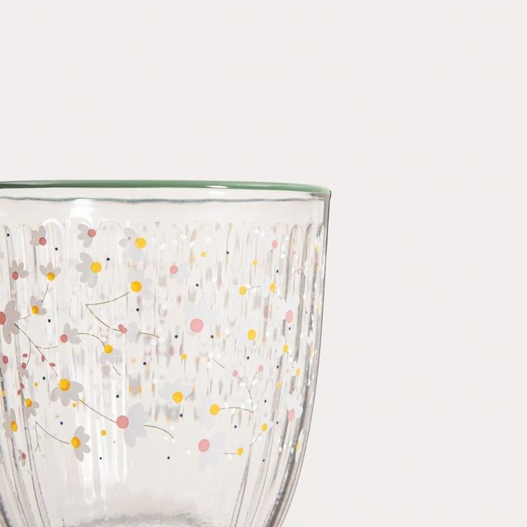 Homla, Gardino Flowers, szklanka, w drobne kwiaty, 0,25l
