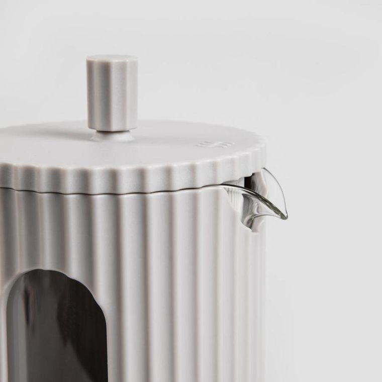 Homla, Genua, zaparzacz, ryflowany szary, 1l