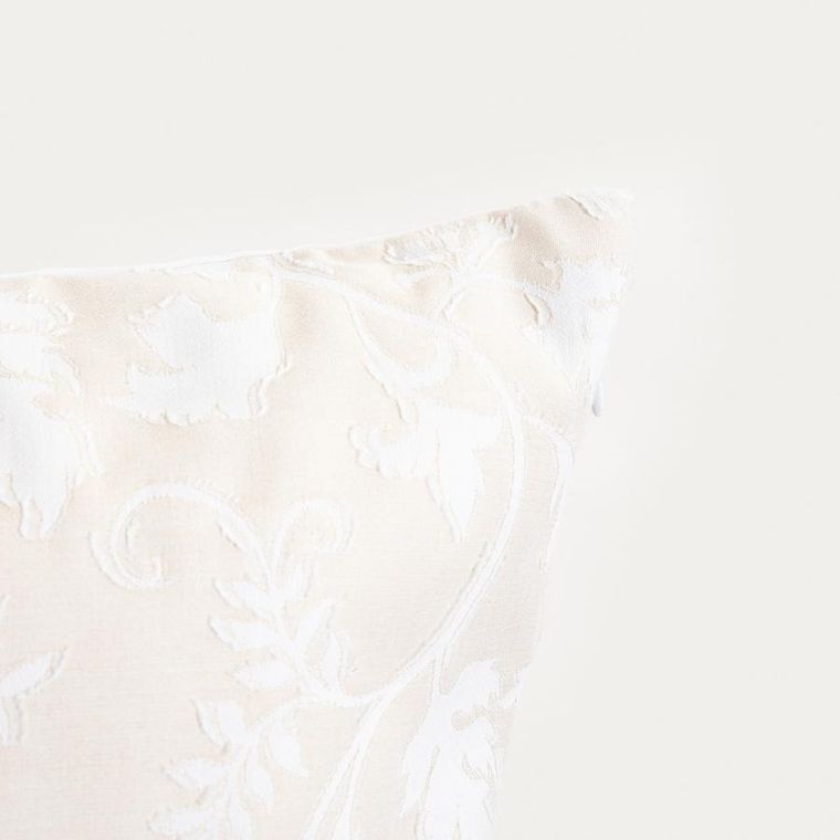 Homla, Jakad, pościel, bawełniana żakardowa beżowa, 200-220 cm