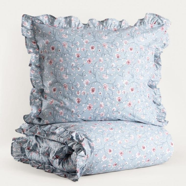 Homla, Julia, pościel bawełniana, z falbanką, 160-200 cm