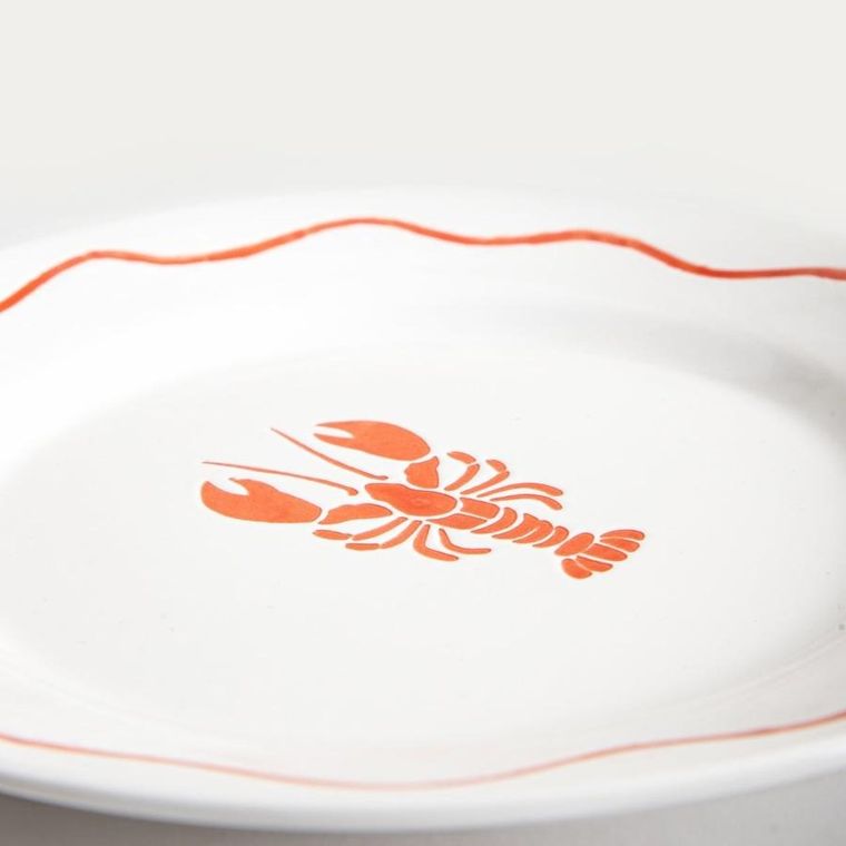 Homla, Kaoma, talerz, deserowy z homarem, 21 cm