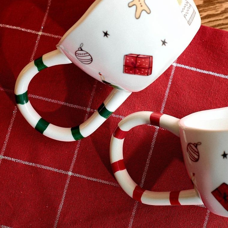 Homla, Lolla, kubek, z dużym uchem czerwony, 0,3l