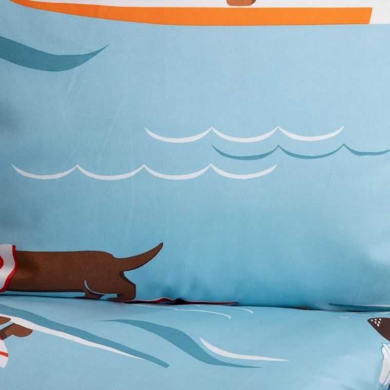 Homla, Longo, pościel, z mikrofibry w jamniki, 140-200 cm