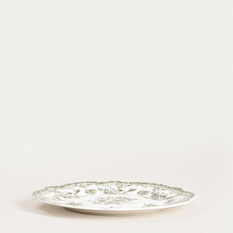 Homla, Lourry, talerz, deserowy zielony, 19 cm