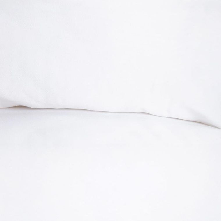 Homla, Maisy, zestaw dwóch poszewek, z mikrofibry białych, 70-80 cm, 2 szt.