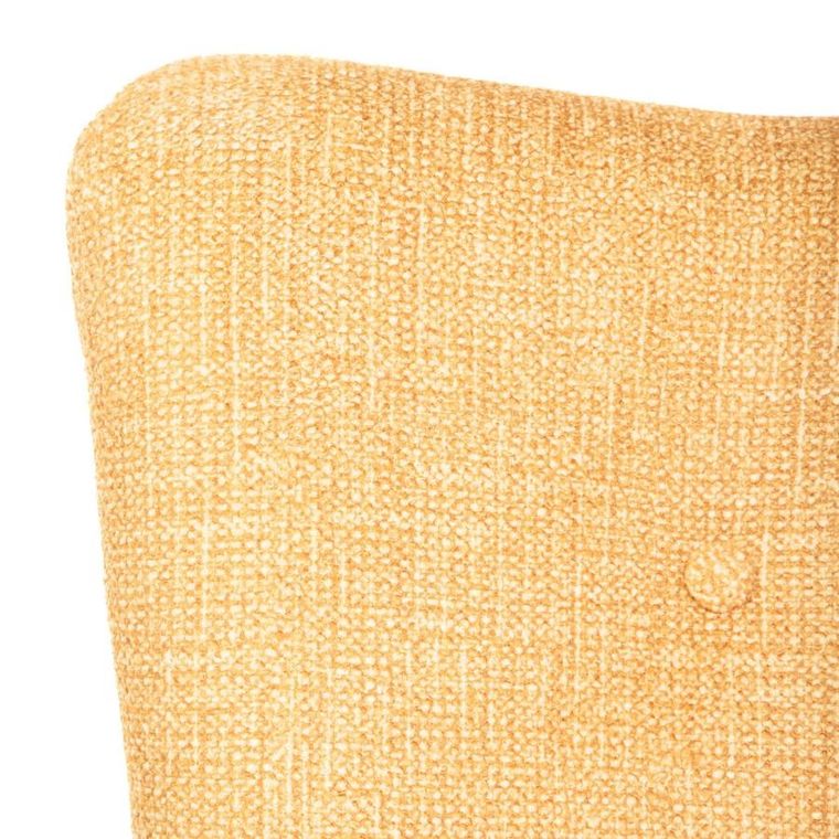 Homla, Moss Pop, Fotel w tkaninie musztardowy, 72-73-96 cm, 882857