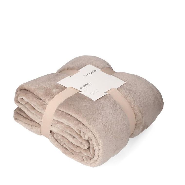 Homla, Mukava, koc beżowy, 200-220 cm