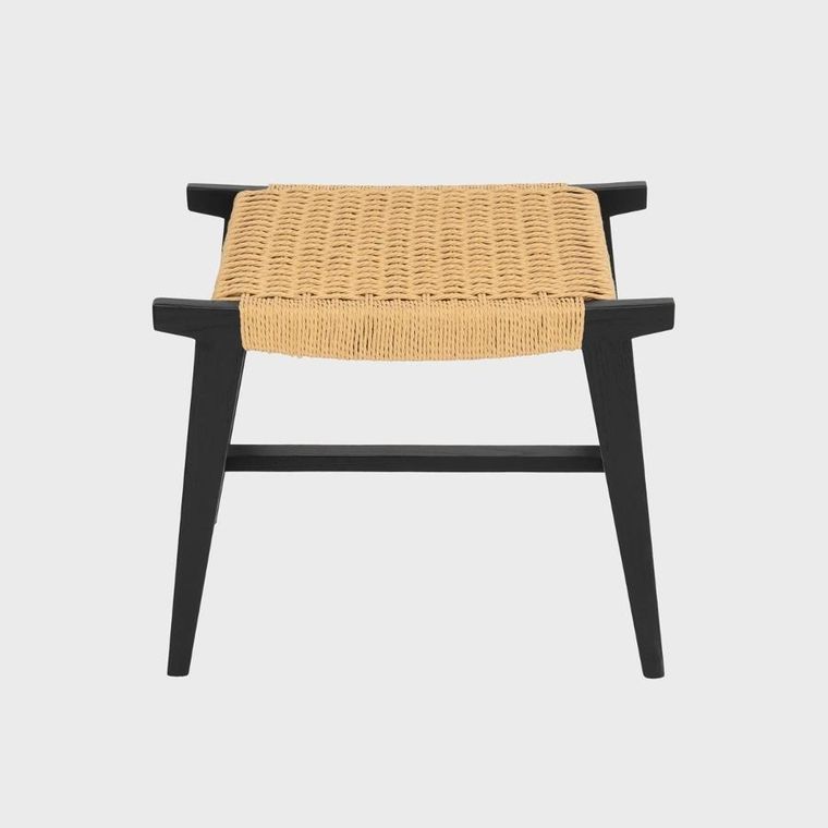 Homla, Novum, taboret, czarny, 52-34-42 cm