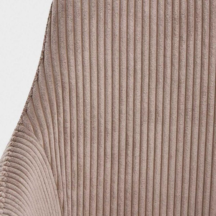 Homla, Pema, krzesło, sztruksowe brązowe, 56-60-82 cm