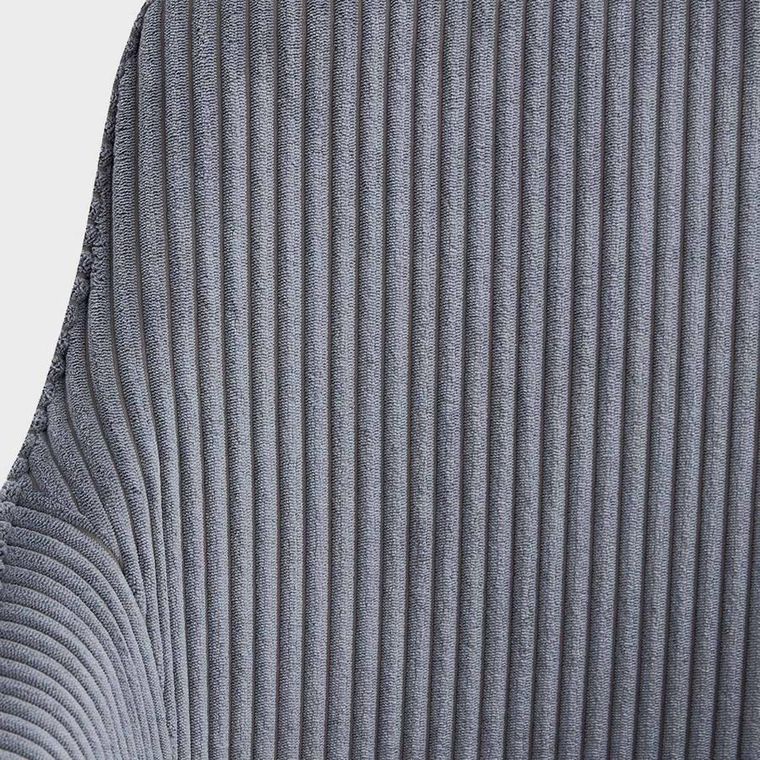 Homla, Pema, krzesło sztruksowe, ciemnoszare, 56-60-82 cm